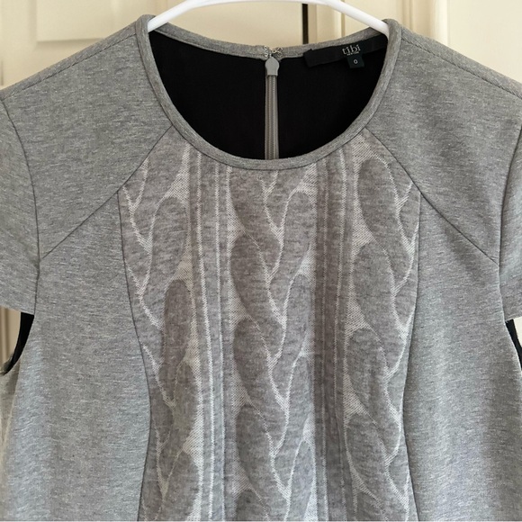 Tibi Cable Knit Structured Shift Sweater Dress - Picture 2 of 4